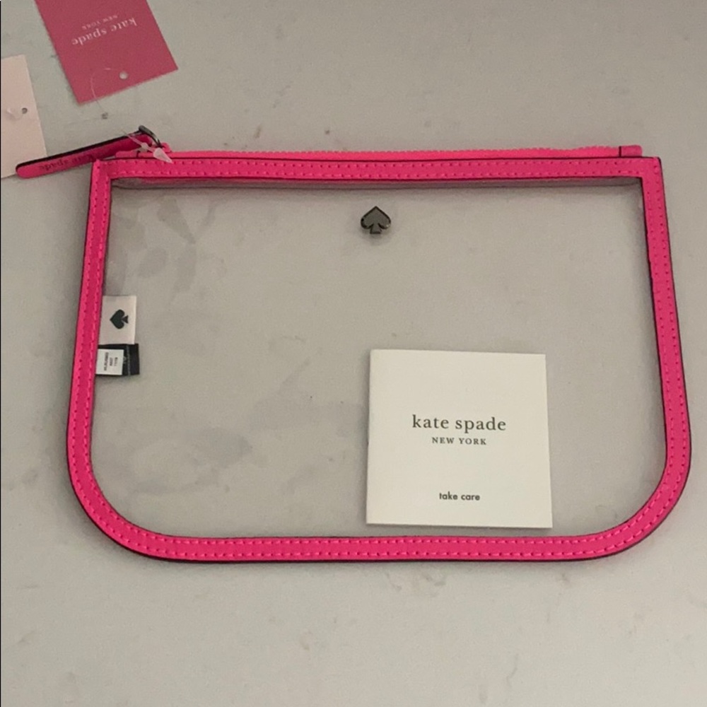 kate spade slim cosmetic pouch jae radiant pink
